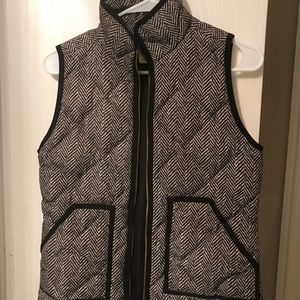 J crew herringbone vest